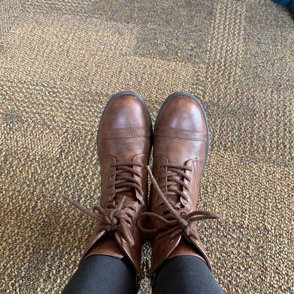 Sturdy medium length boots
